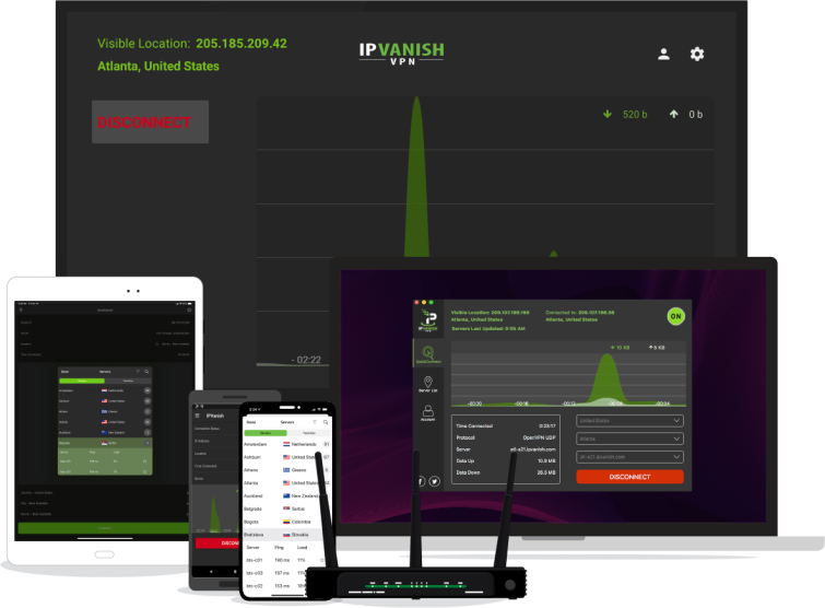 IPVanish VPN on all devices